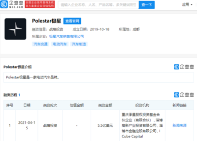 极星获5.5亿美元融资 电动汽车品牌的未来充电之路